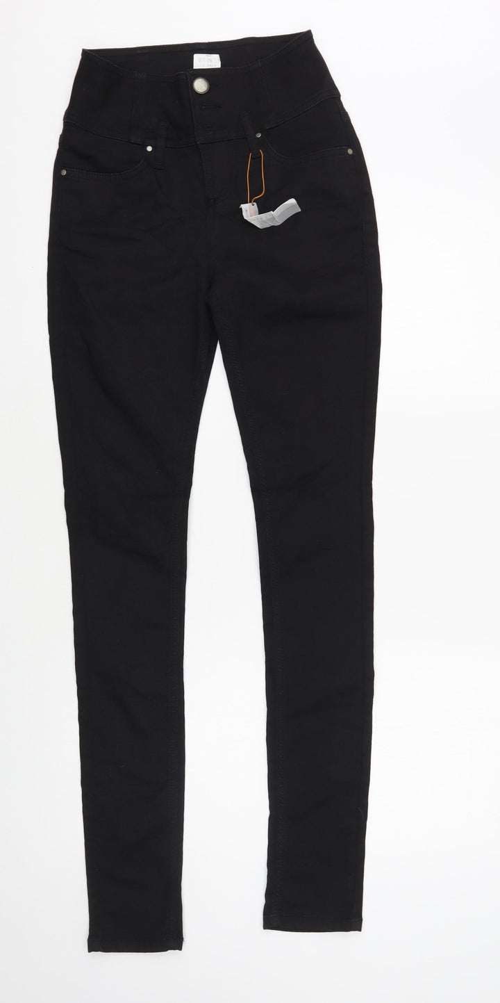 b.young Womens Black Cotton Skinny Jeans Size 26 in L32 in Regular Button