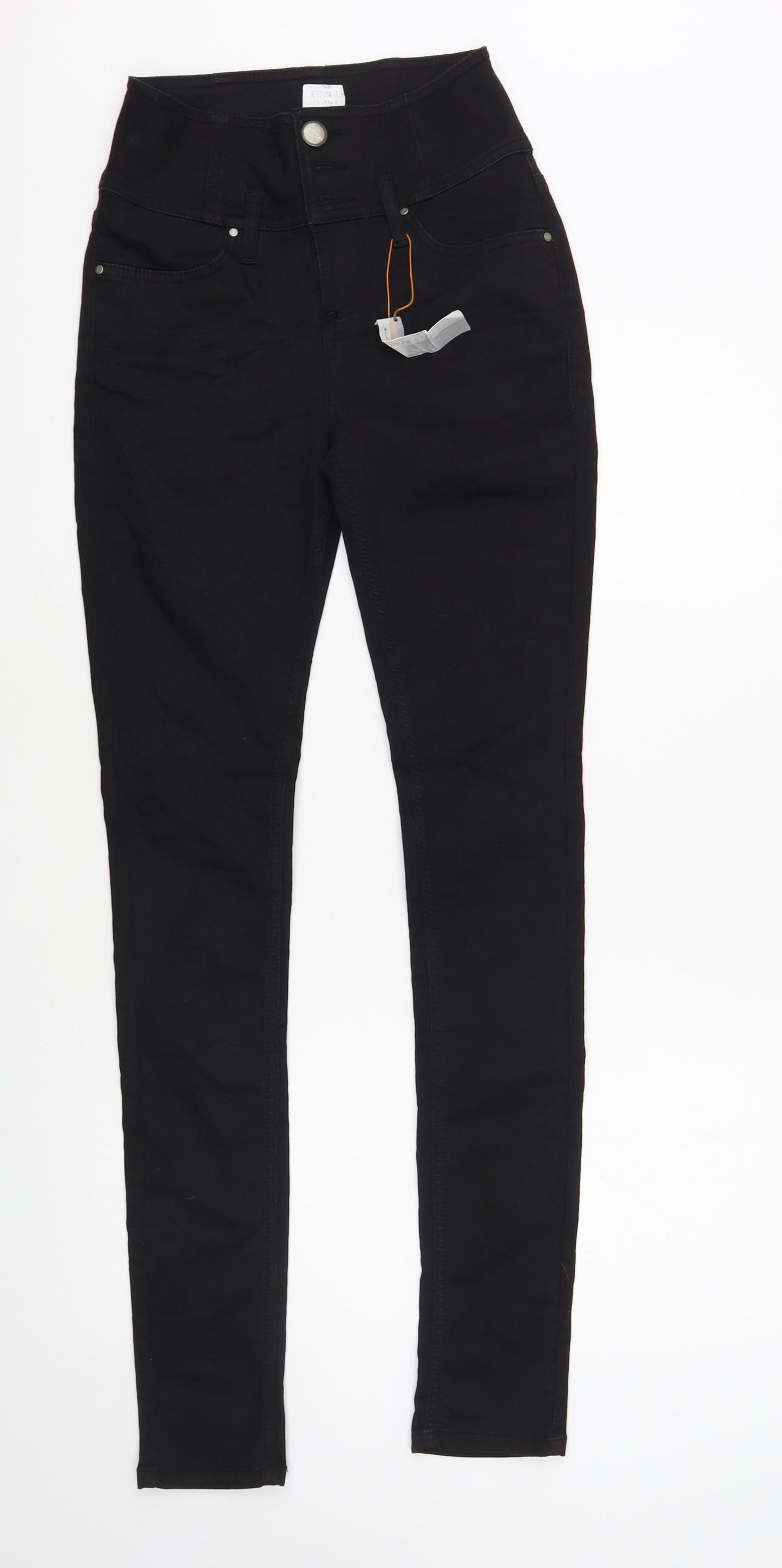 b.young Womens Black Cotton Skinny Jeans Size 26 in L32 in Regular Button