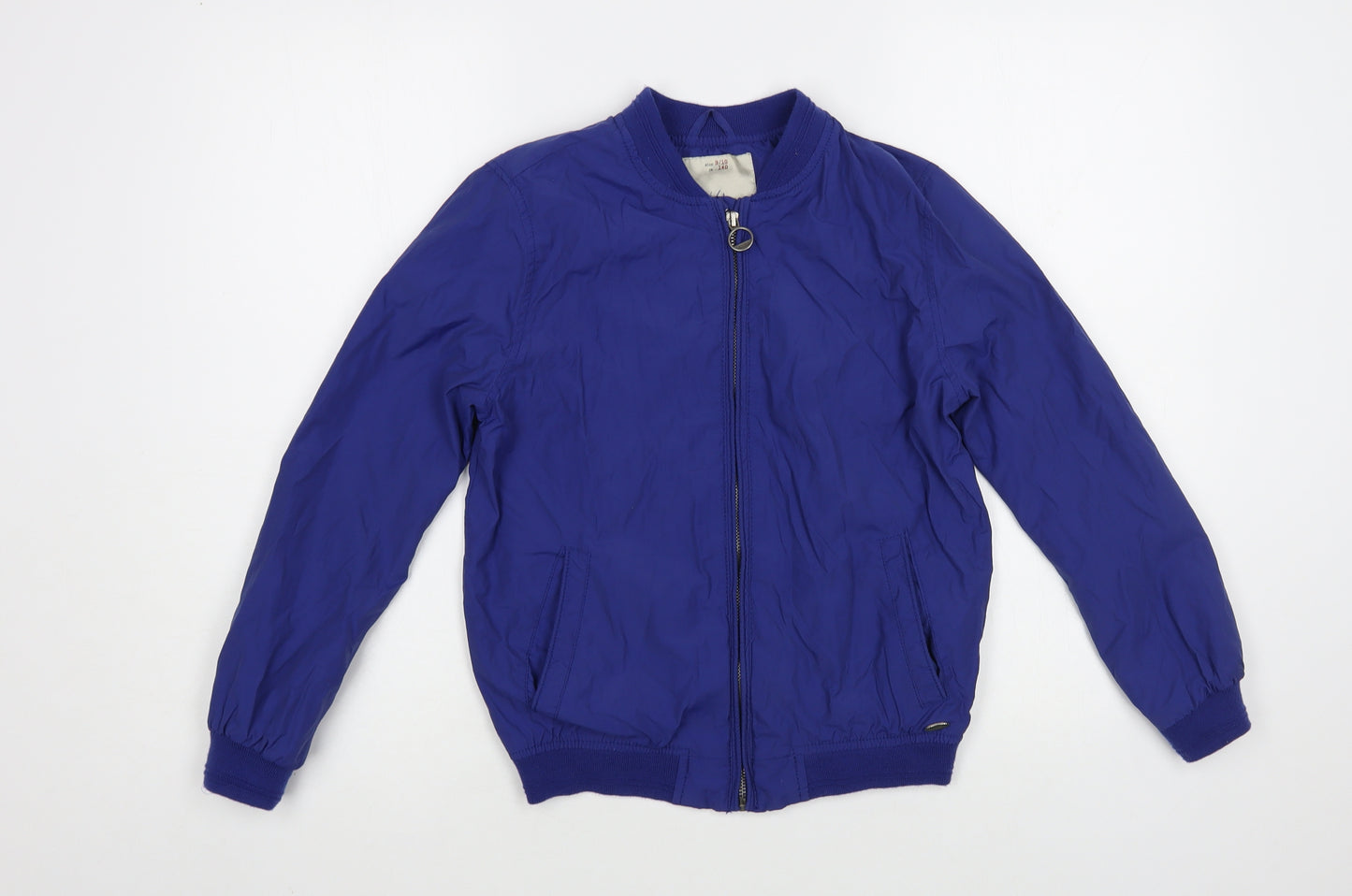 Zara Boys Blue Windbreaker Jacket Size 9-10 Years Zip