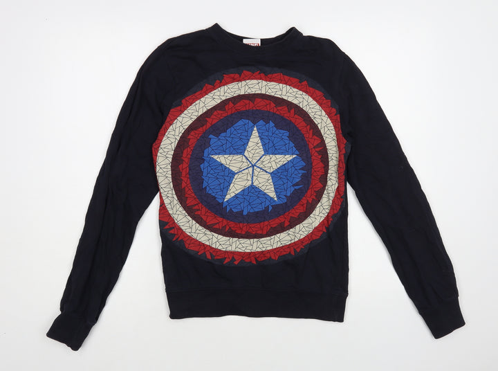 SPLASH Womens Blue Cotton Pullover Sweatshirt Size XS Pullover - Avengers