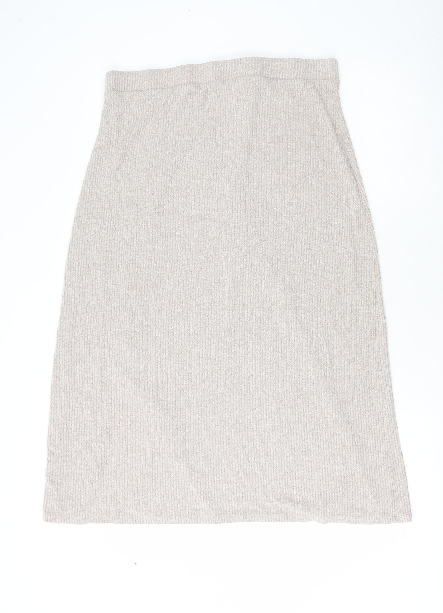 Papaya Womens Beige Viscose A-Line Skirt Size 18
