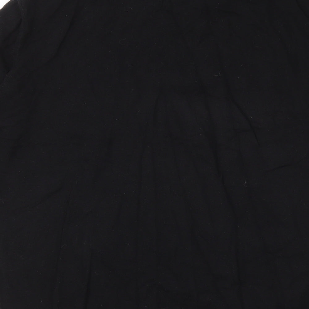 NEXT Mens Black Collared Cotton Pullover Jumper Size L