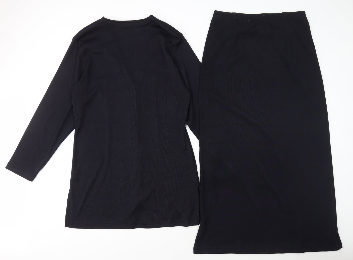 VIZ-A-VIZ Womens Blue Polyester A-Line Set Size S