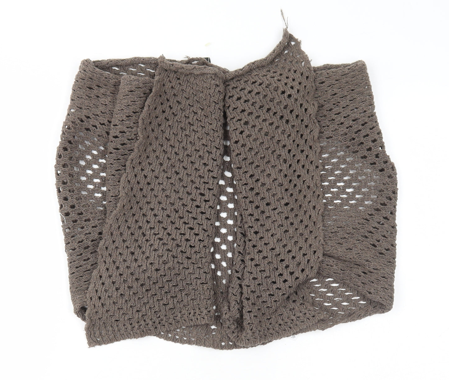 Henag Womens Brown Cotton Pullover Jumper Size M