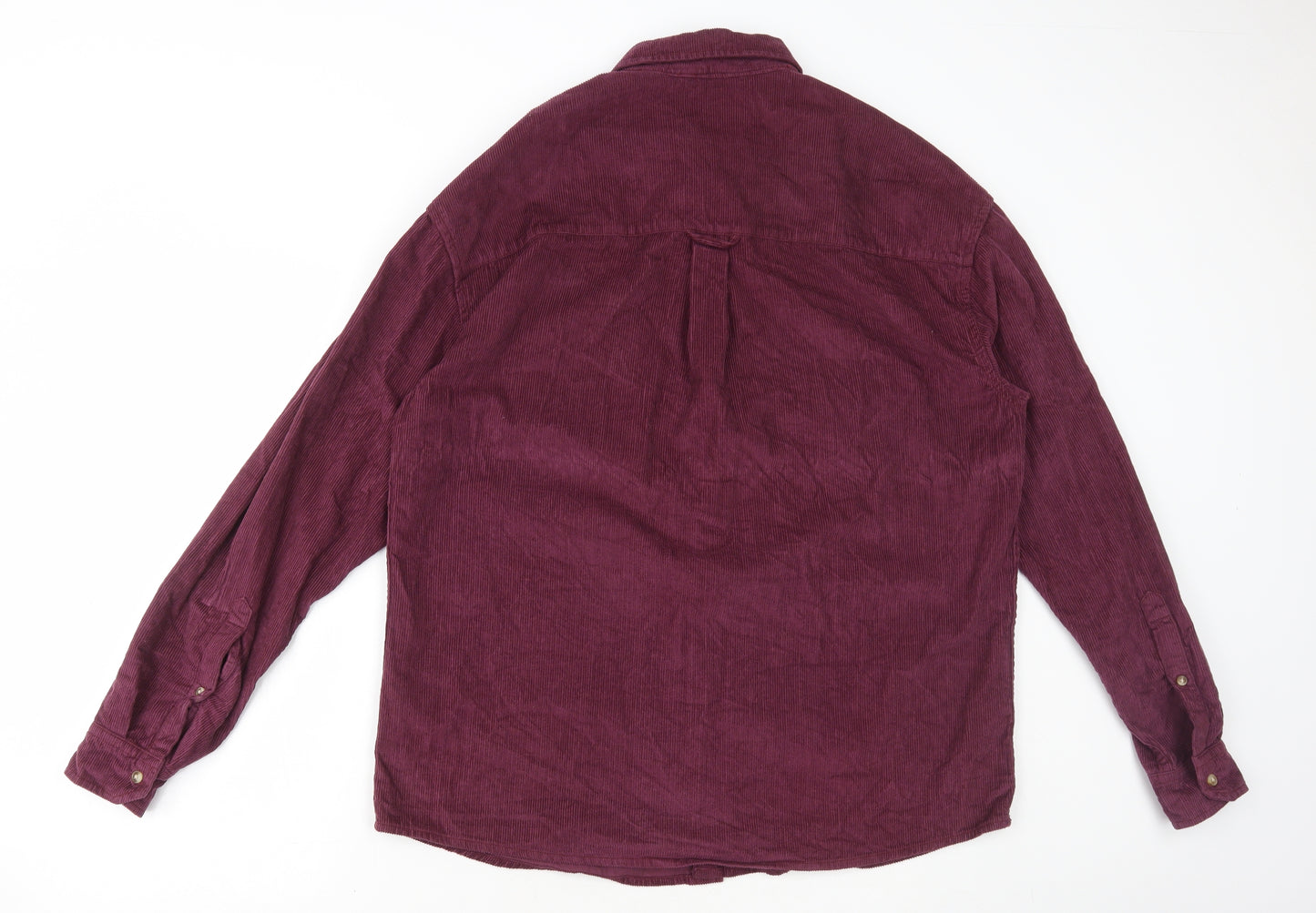 ASOS Mens Purple Cotton Dress Shirt Size M Collared