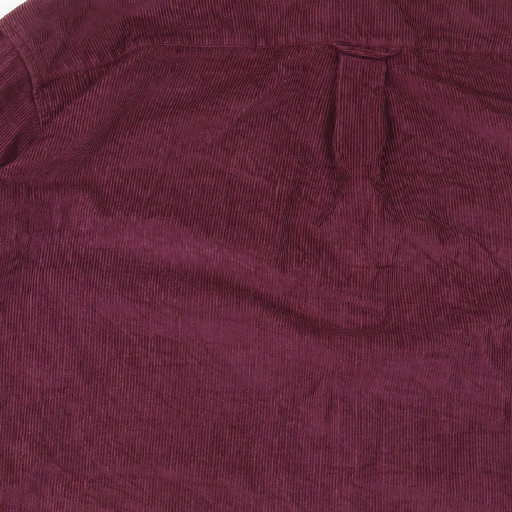 ASOS Mens Purple Cotton Dress Shirt Size M Collared