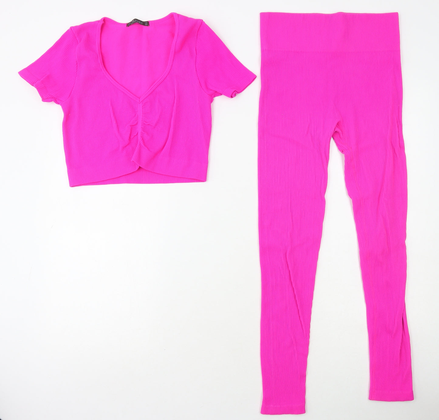 Dunnes Stores Womens Pink Polyester Sweatpants Leggings Size M L25 in Regular