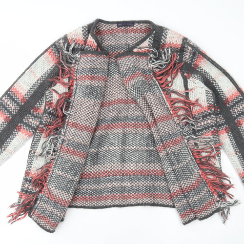 Marks and Spencer Womens Multicoloured Plaid Acrylic Cardigan Jumper Size L - Waterfall