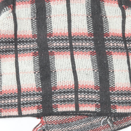 Marks and Spencer Womens Multicoloured Plaid Acrylic Cardigan Jumper Size L - Waterfall