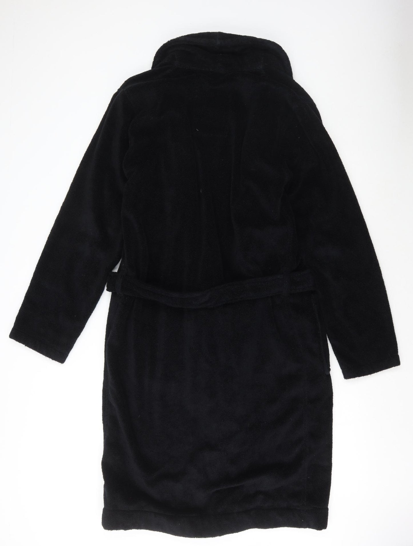 NEXT Mens Black Cotton Robe Size S