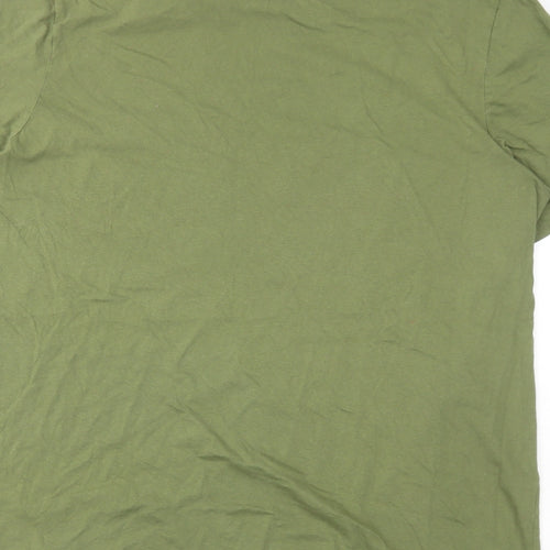 Primark Mens Green Cotton T-Shirt Size Big 3X Round Neck