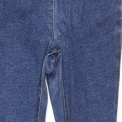 NEXT Womens Blue Cotton Skinny Jeans Size 10 L28 in Regular