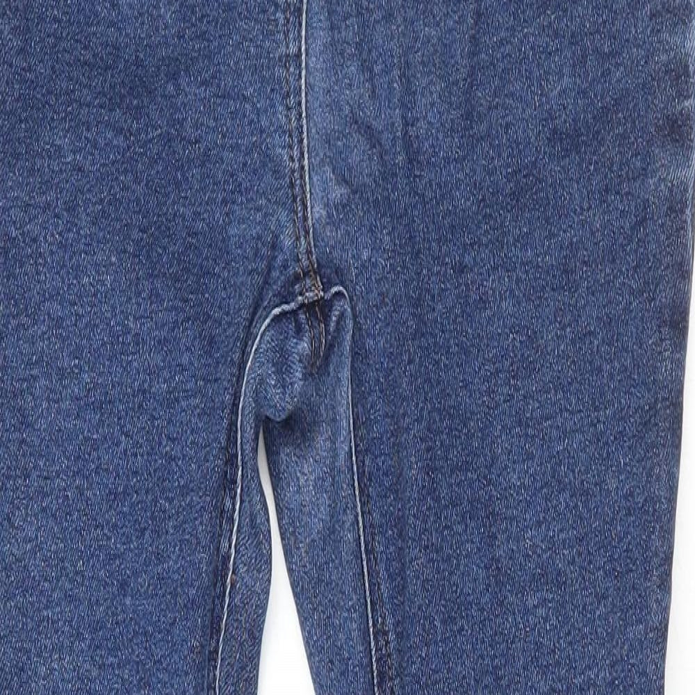 NEXT Womens Blue Cotton Skinny Jeans Size 10 L28 in Regular