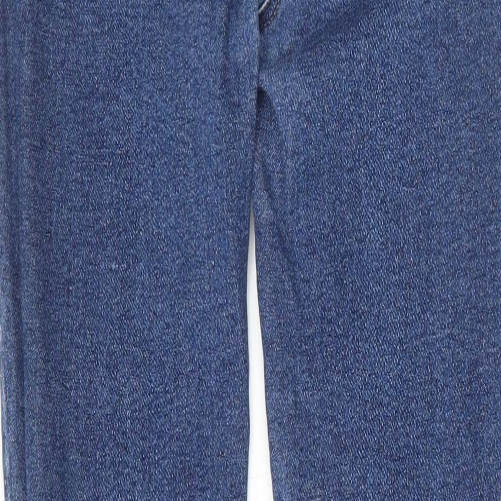 NEXT Womens Blue Cotton Skinny Jeans Size 10 L28 in Regular