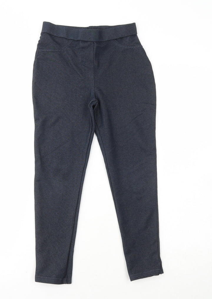 Matalan Girls Blue Cotton Jegging Jeans Size 9 Months Regular
