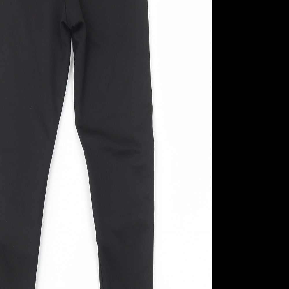 F&F Girls Black Polyester Harem Trousers Size 7-8 Years Regular