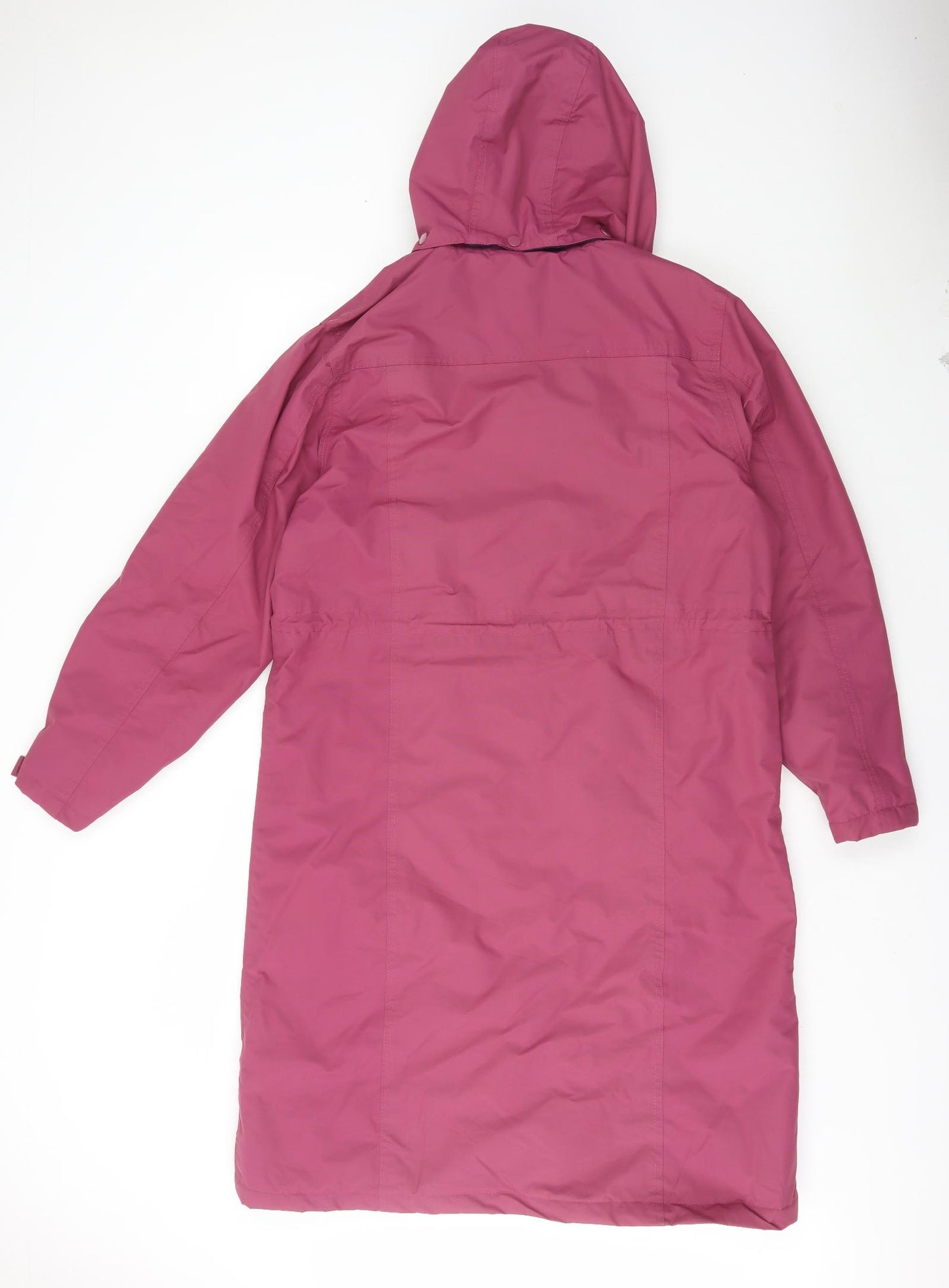 Amber Womens Purple Parka Coat Size 14