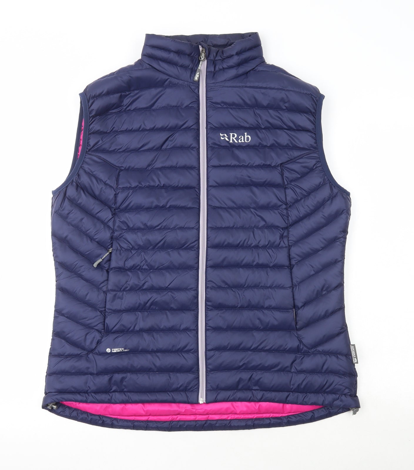 Rabusa Womens Blue Gilet Jacket Size 14