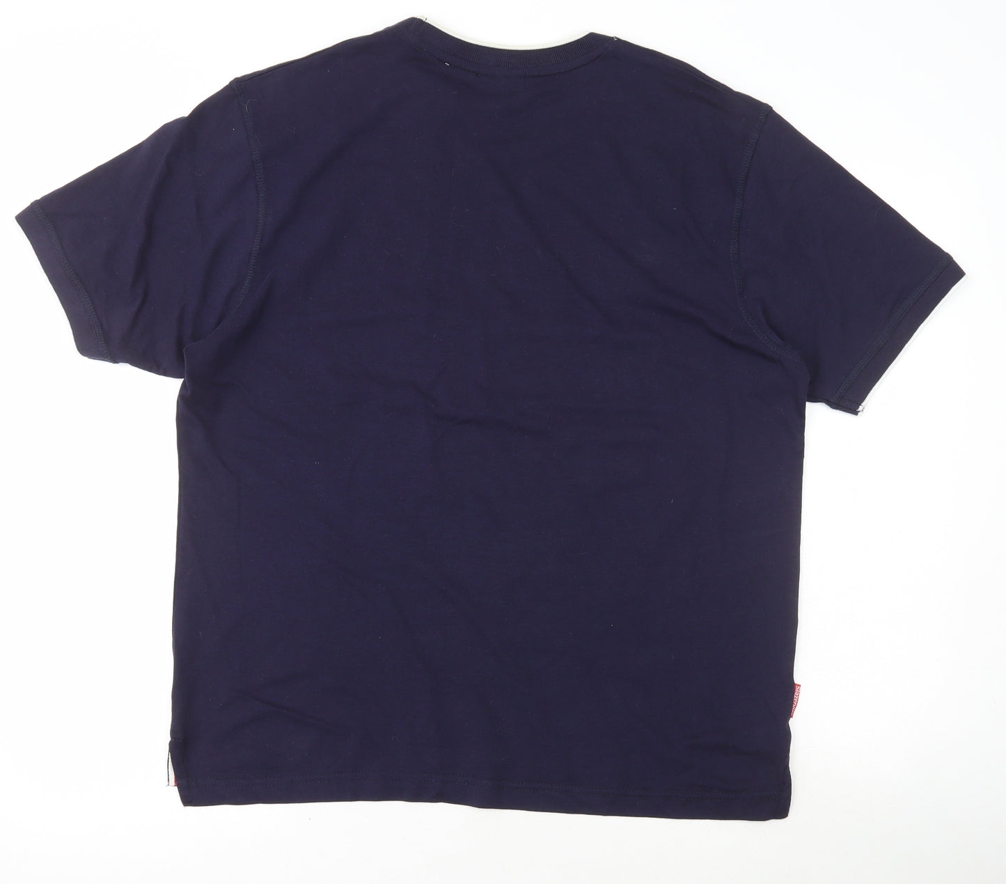 Slazenger Mens Blue Polyester T-Shirt Size M Round Neck