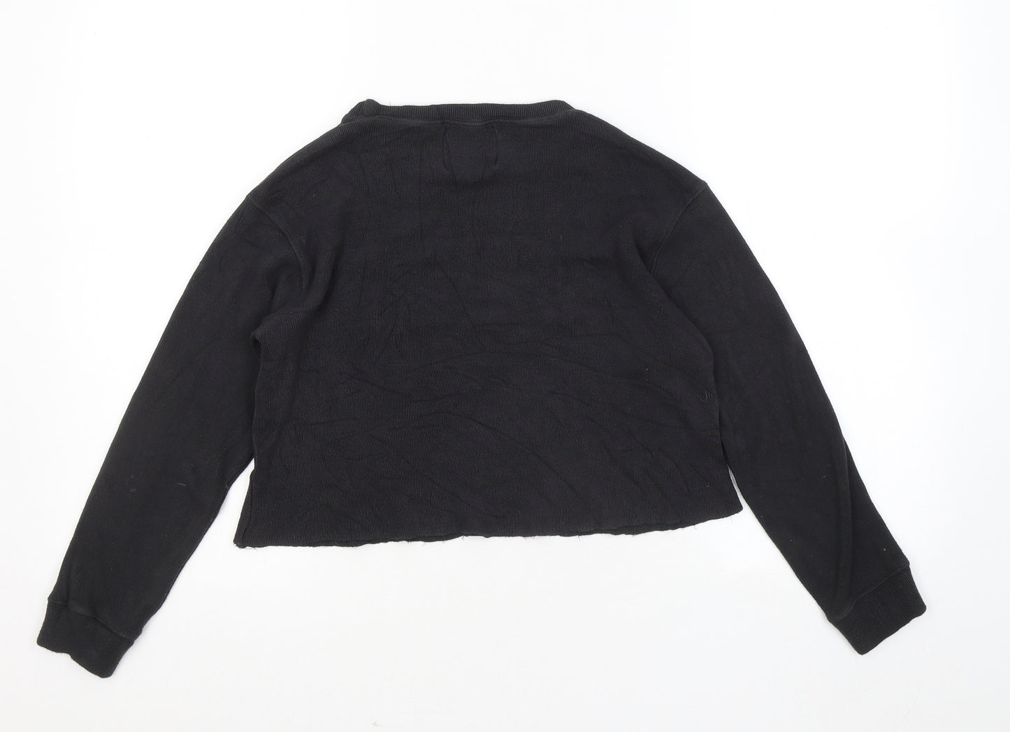 Pull&Bear Womens Grey Round Neck Viscose Pullover Jumper Size S - No Boyfriends No Drama
