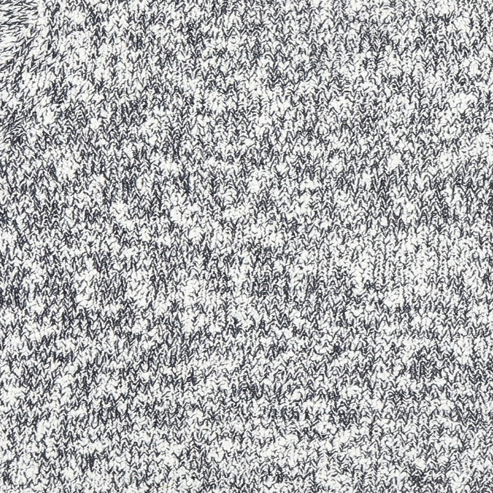 Preworn Womens Blue V-Neck Geometric Acrylic Pullover Jumper Size M