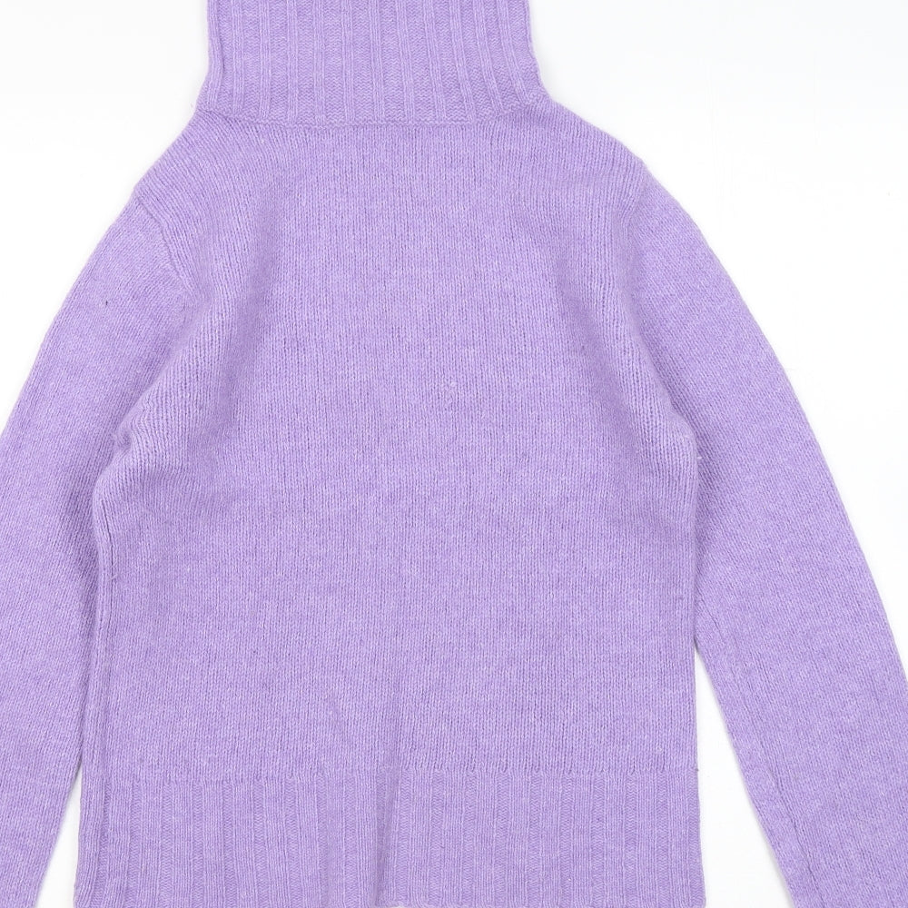 Atmosphere Womens Purple Roll Neck Wool Pullover Jumper Size 12