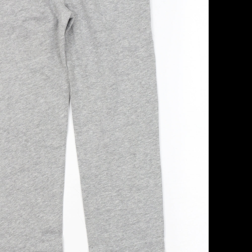 George Girls Grey Cotton Jogger Trousers Size 12 Years Regular - 64 College Sports