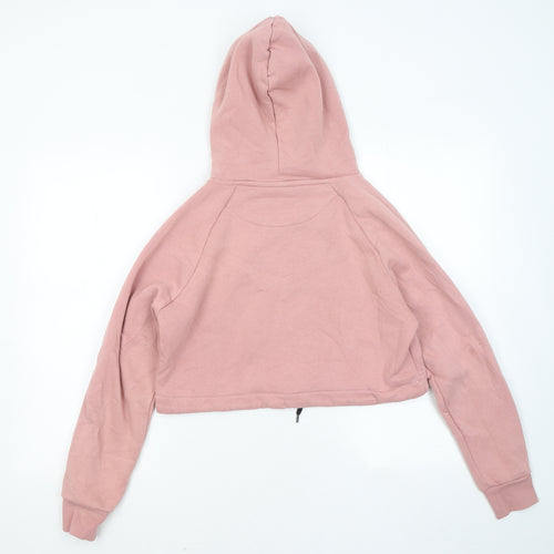 DFND Womens Pink Cotton Pullover Hoodie Size 10