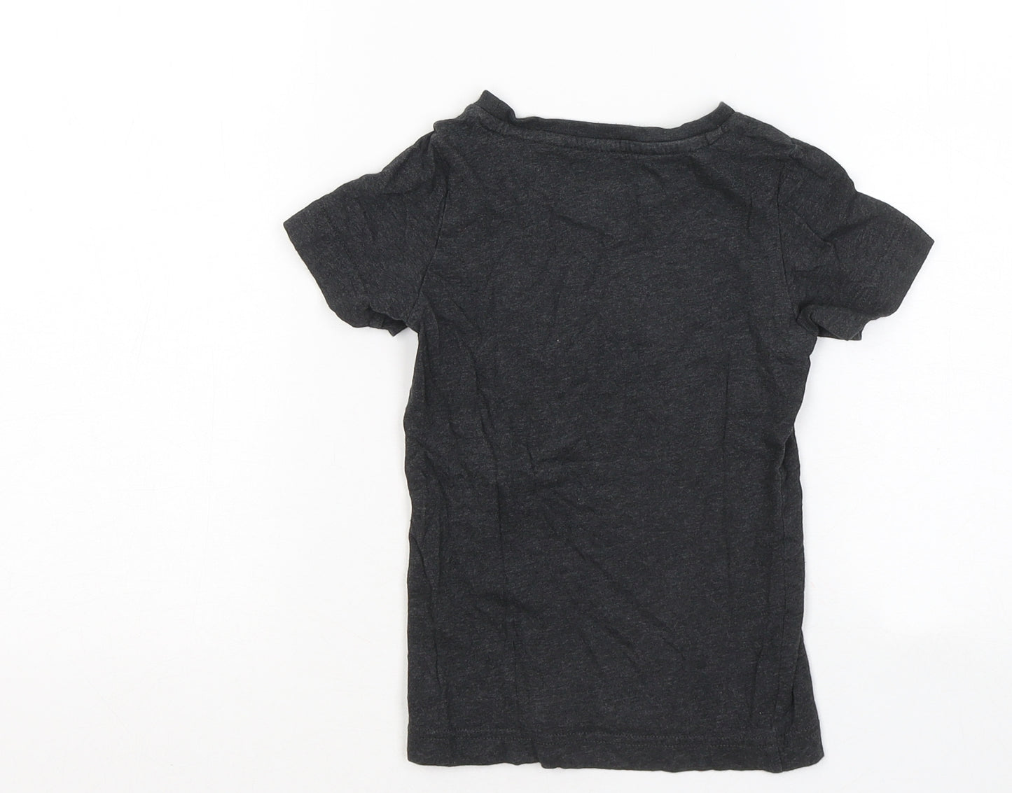 PUMA Boys Grey Cotton Basic T-Shirt Size 18-24 Months Round Neck