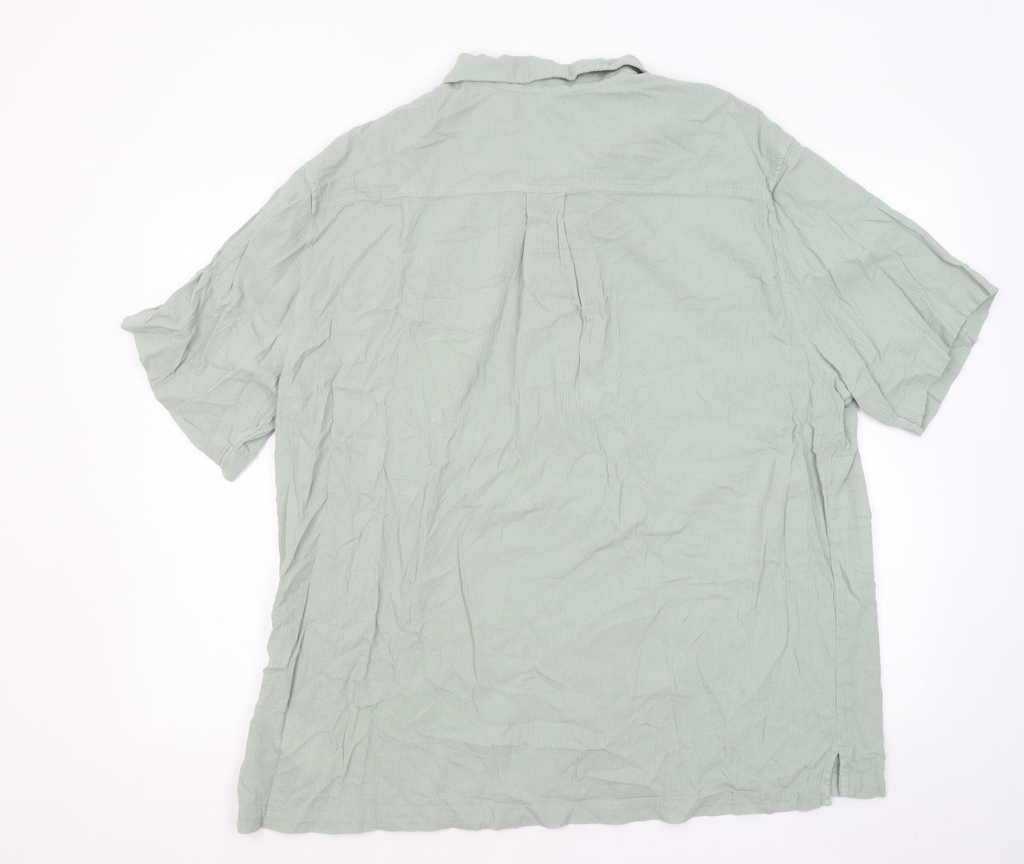 Urban Outfitters Mens Green Cotton Button-Up Size L Collared