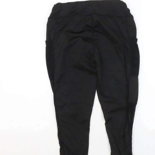SheIn Womens Black Polyester Compression Leggings Size M L17 in Regular