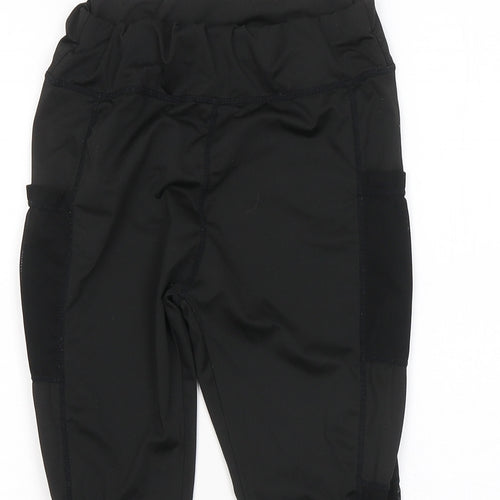 SheIn Womens Black Polyester Compression Leggings Size M L17 in Regular