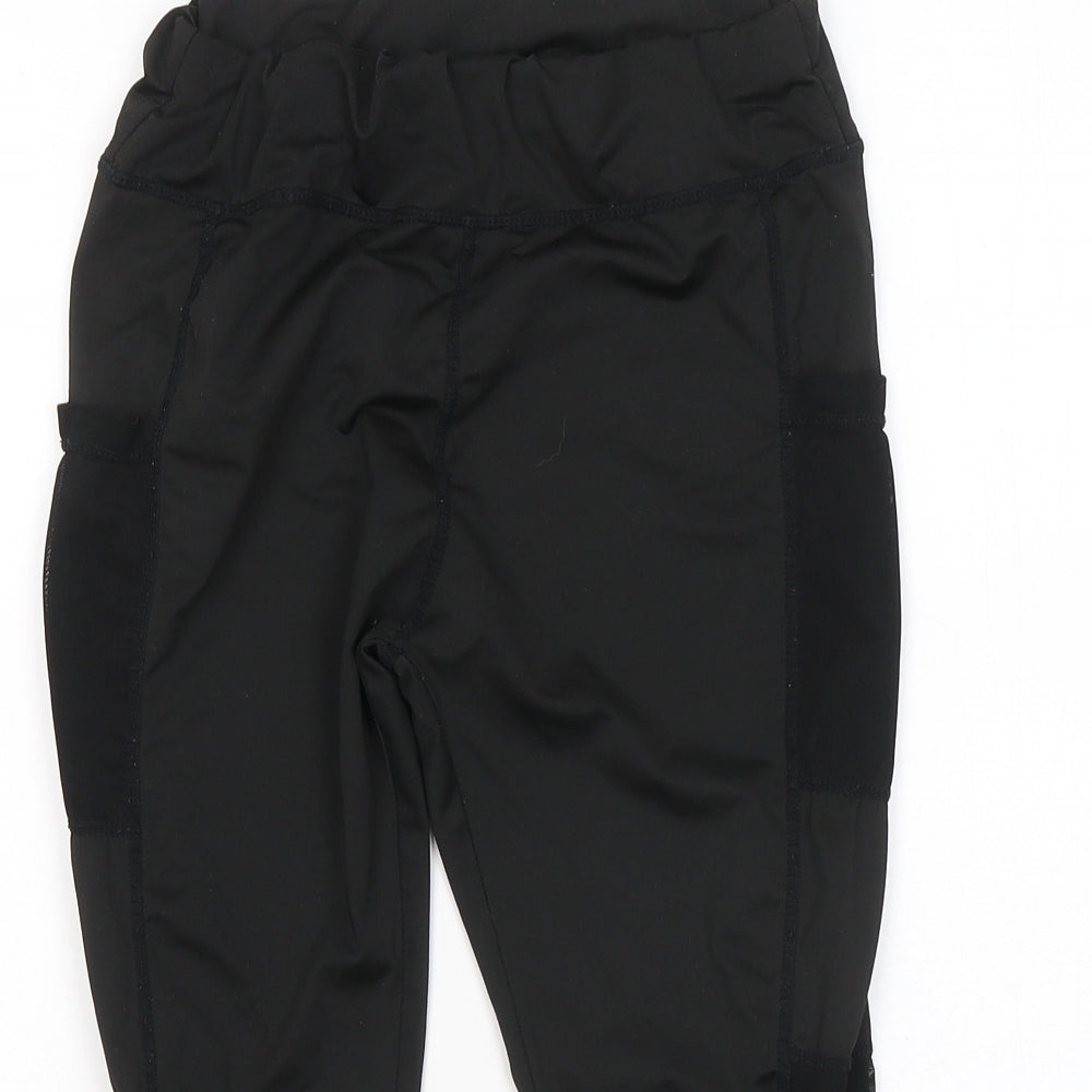 SheIn Womens Black Polyester Compression Leggings Size M L17 in Regular