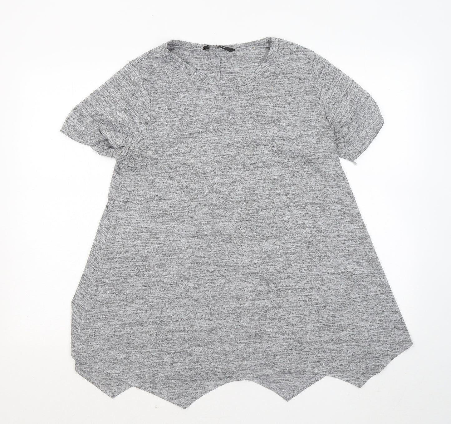 Evans Womens Grey Round Neck Polyester Pullover Jumper Size 14