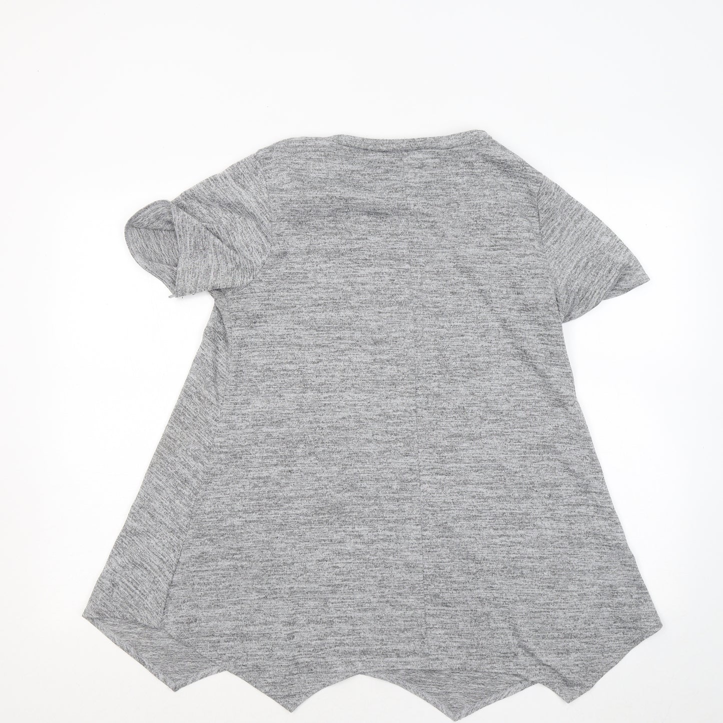 Evans Womens Grey Round Neck Polyester Pullover Jumper Size 14