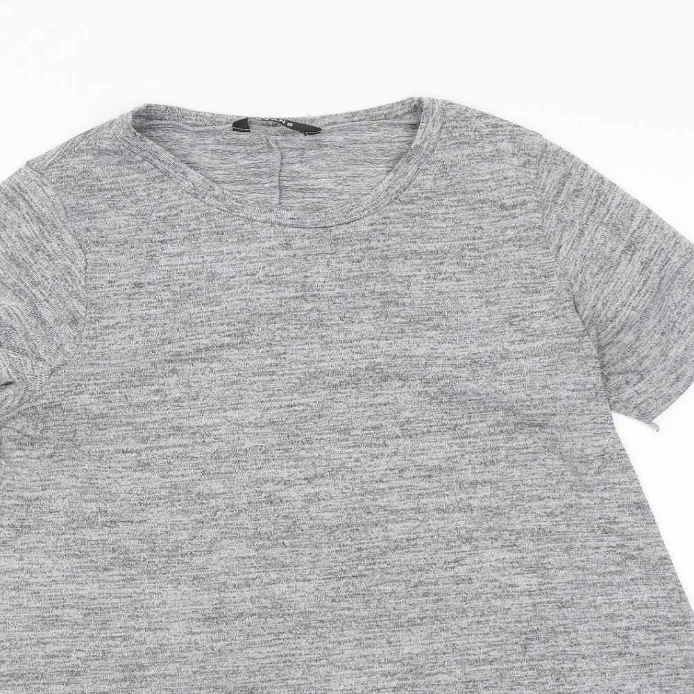 Evans Womens Grey Round Neck Polyester Pullover Jumper Size 14