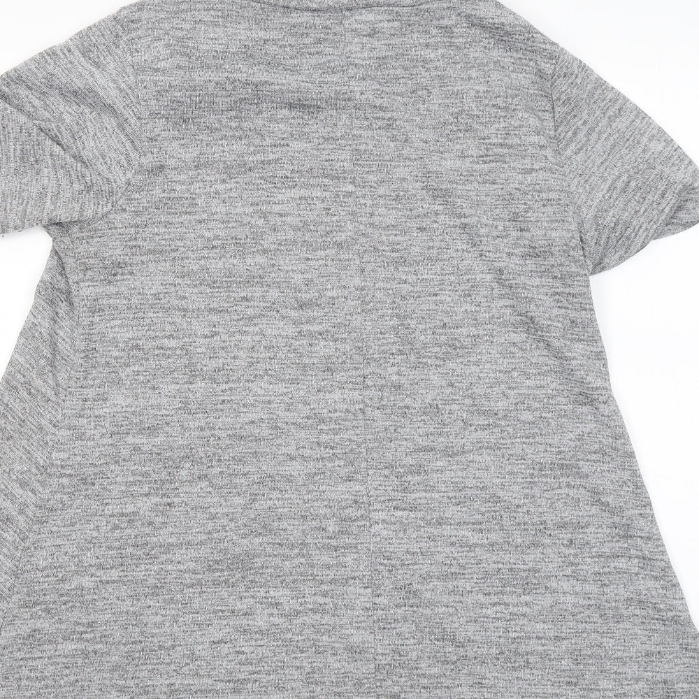 Evans Womens Grey Round Neck Polyester Pullover Jumper Size 14