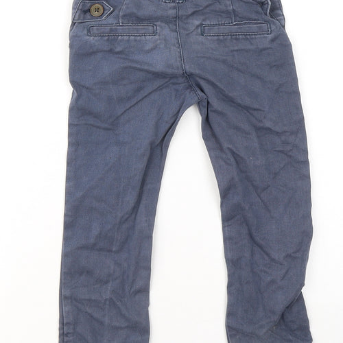 F&F Boys Blue Cotton Straight Jeans Size 2-3 Years Regular