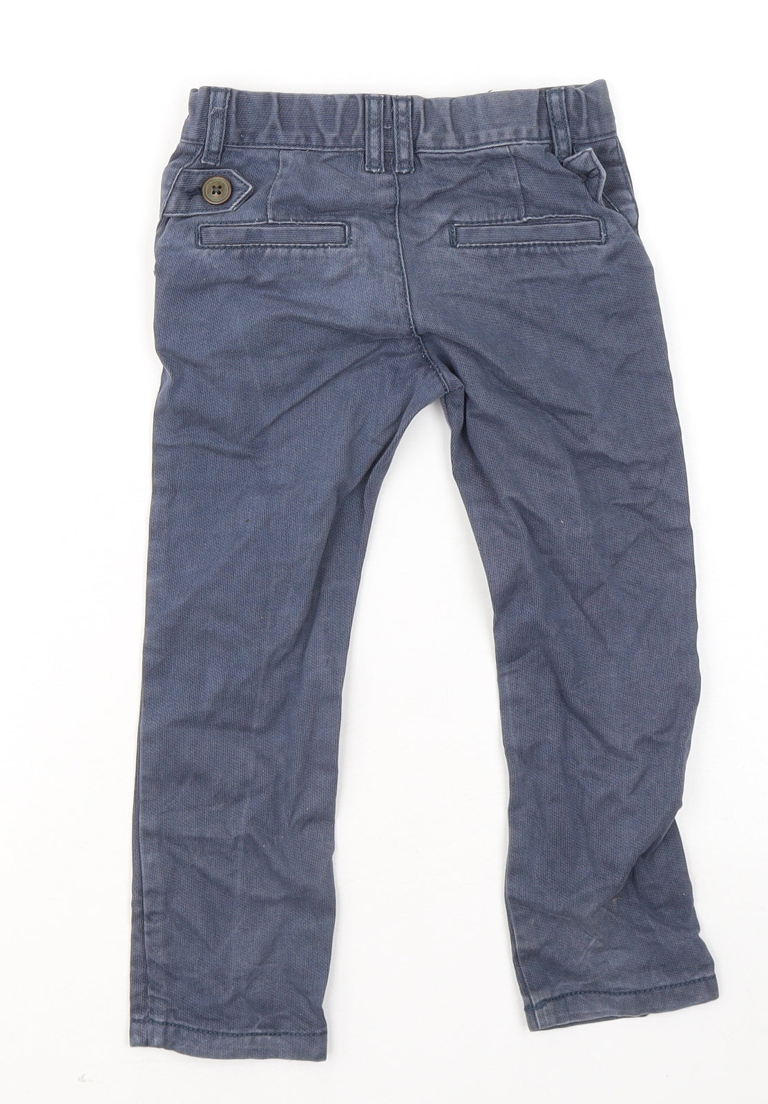 F&F Boys Blue Cotton Straight Jeans Size 2-3 Years Regular