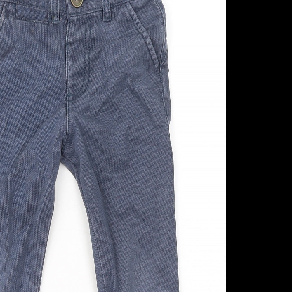 F&F Boys Blue Cotton Straight Jeans Size 2-3 Years Regular