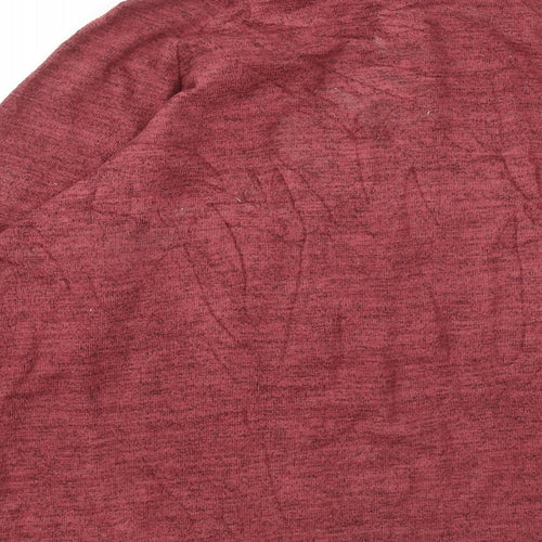 NEXT Womens Red Mock Neck Viscose Pullover Jumper Size 10
