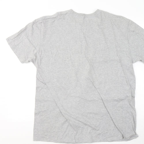 Union Mens Grey Cotton T-Shirt Size 2XL Round Neck - New York City