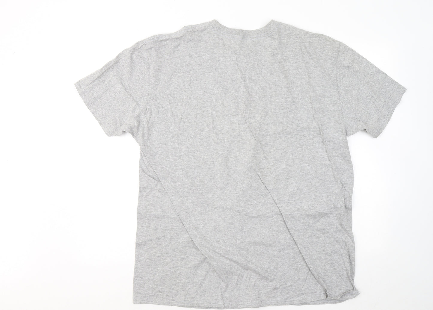 Union Mens Grey Cotton T-Shirt Size 2XL Round Neck - New York City