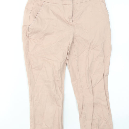 Atmosphere Womens Pink Cotton Trousers Size 6 L20 in Regular