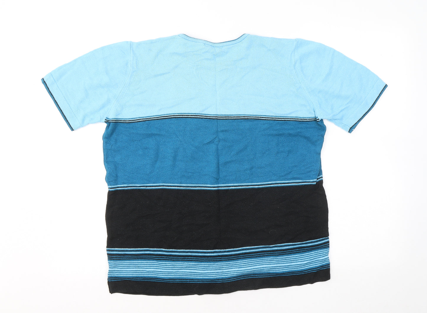 Berkertex Womens Blue Round Neck Modal Pullover Jumper Size 14