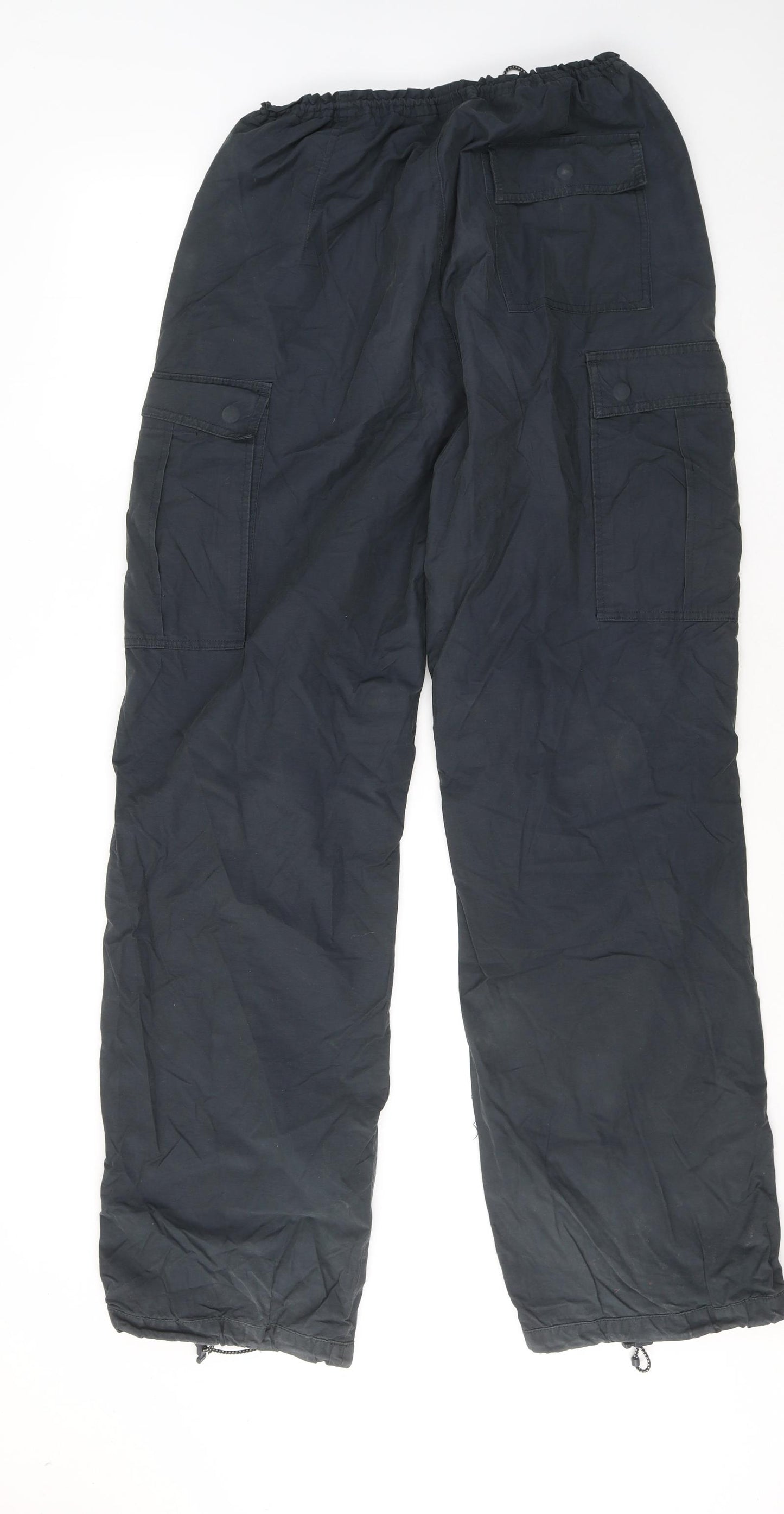 Replay Mens Grey Polyester Cargo Trousers Size 34 in L34 in Regular