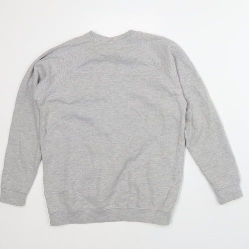 AWD is Academy Girls Grey Cotton Pullover Sweatshirt Size 11-12 Years - Stage