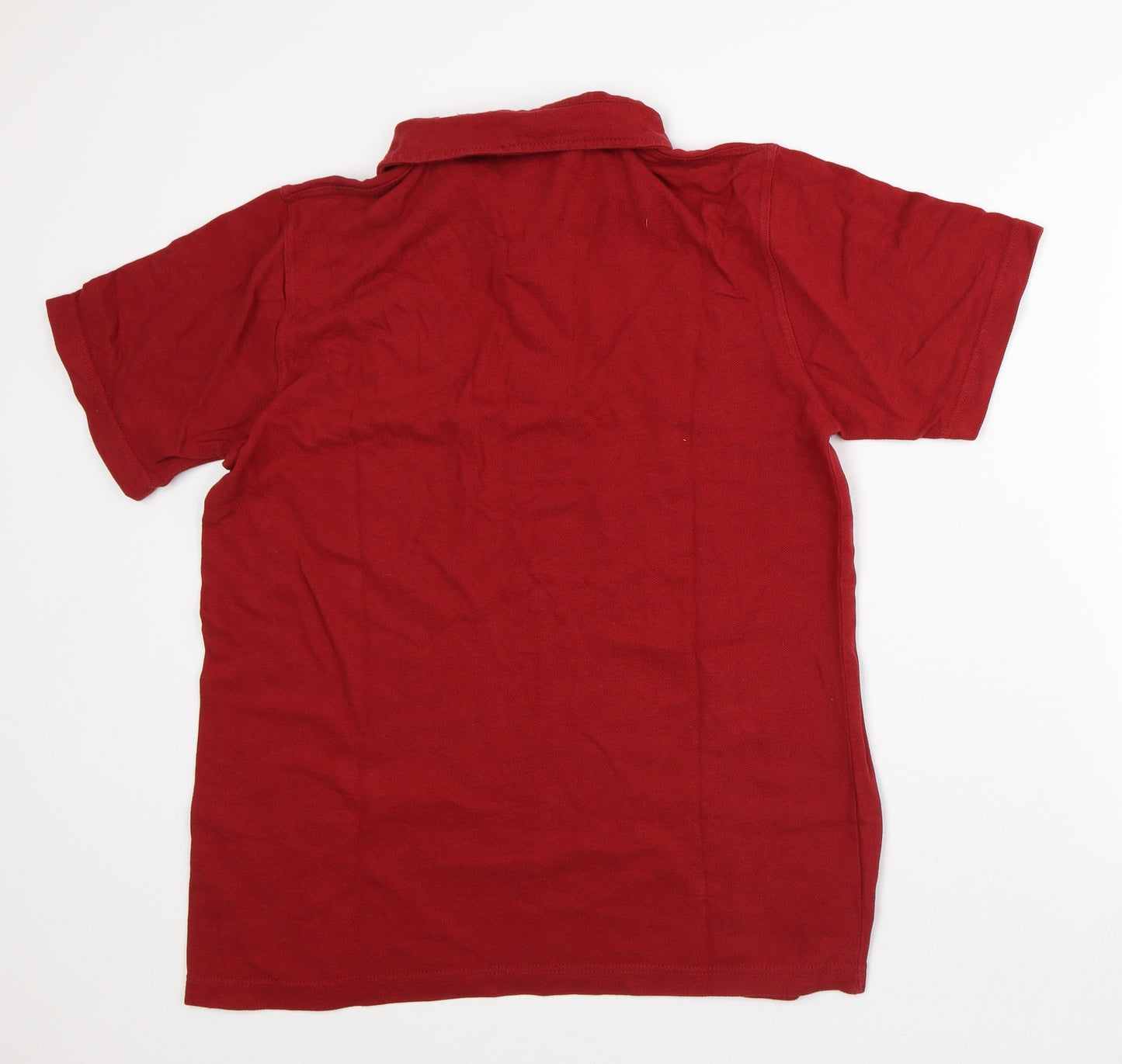 Lyle & Scott Mens Red Cotton Polo Size L Collared