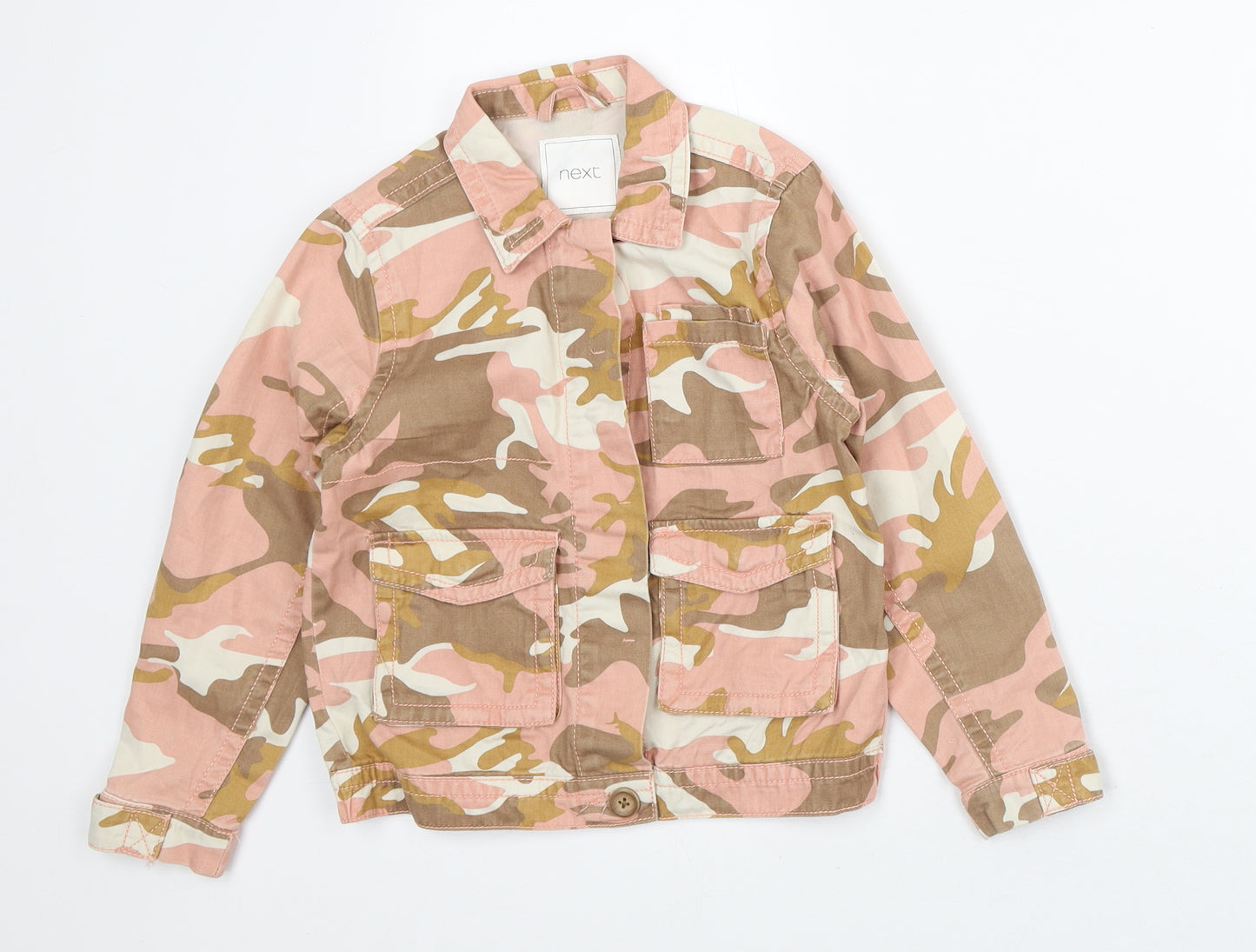 NEXT Girls Pink Camouflage Jacket Size 6 Years