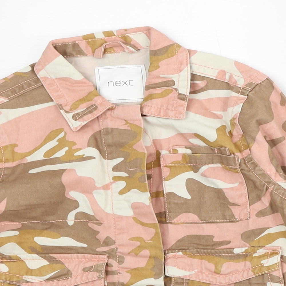 NEXT Girls Pink Camouflage Jacket Size 6 Years